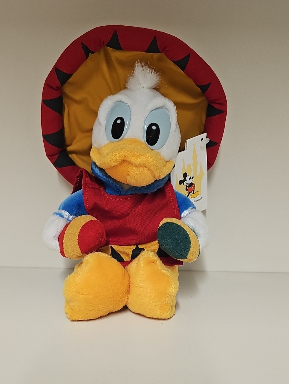Vintage 2000 Mexican Donald Duck Walt Disney Plush 9" - Limited Edition